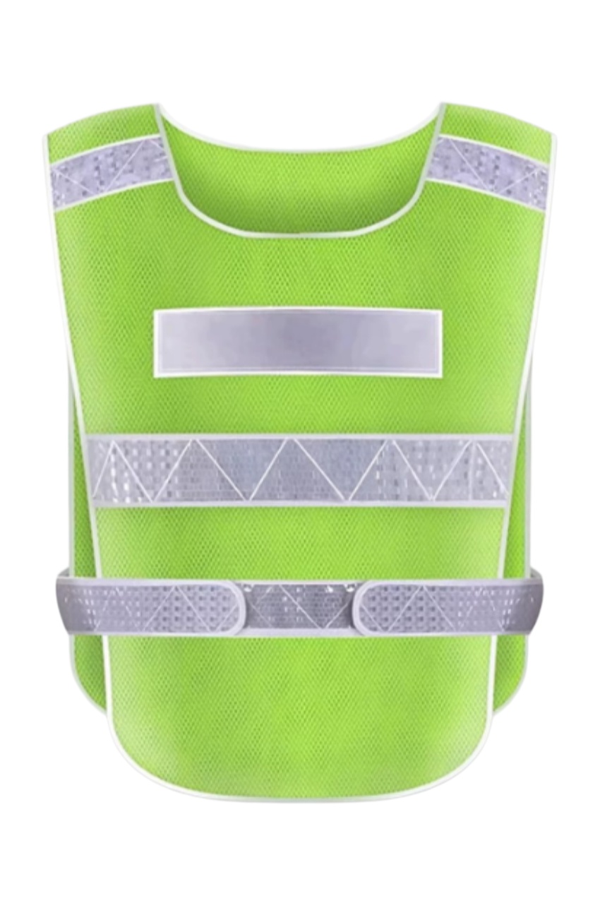 螢光黃全網布輕型反光安全背心