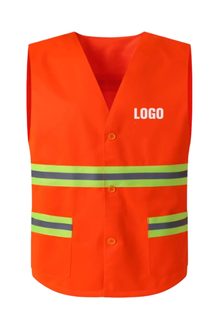 反光螢光橙標準款工地背心